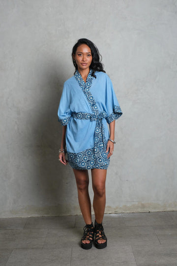 MAYA KIMONO azure