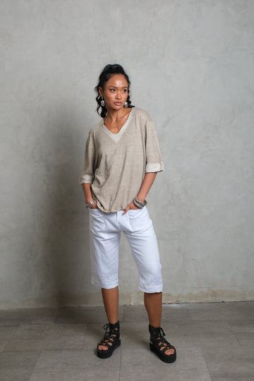 MELATI ¾ Pants snow white