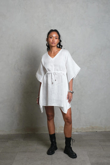 SARI KAFTAN snow white