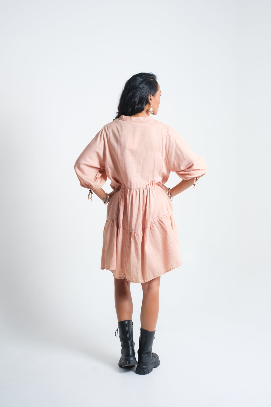INDALI MIDI DRESS rosa